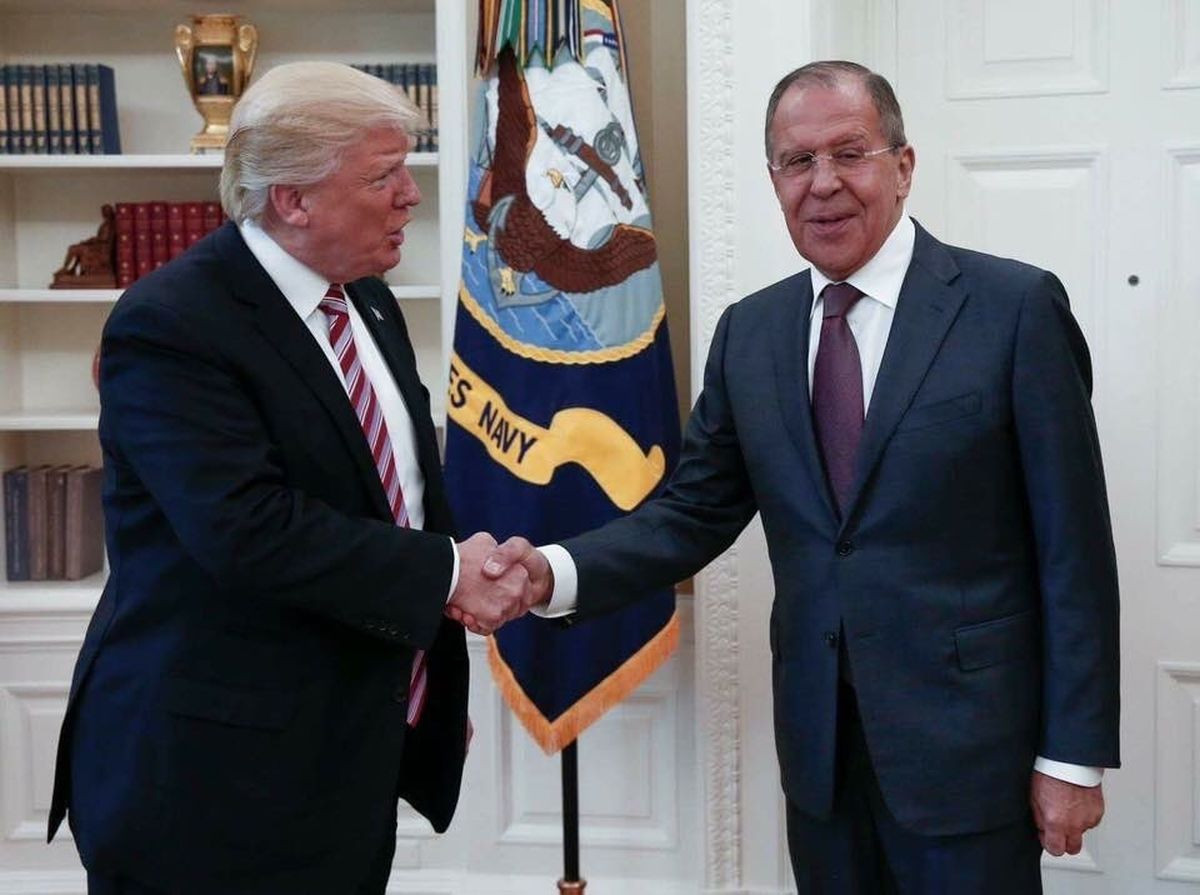 Donald Trump a Sergej Lavrov