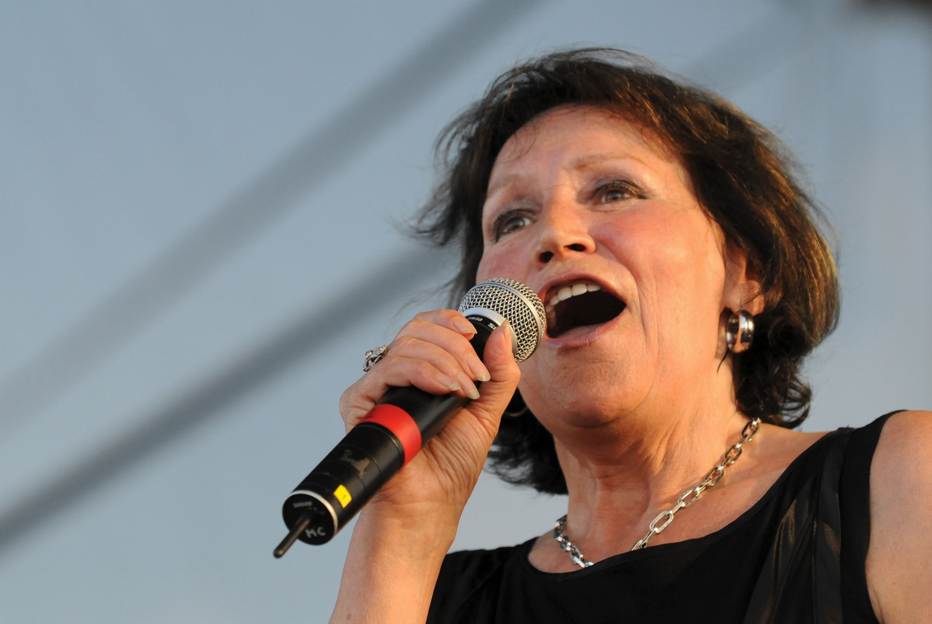 1. novembra 1942 sa narodila v Českých Budejoviciach česká speváčka Marta Kubišová. Na archívnej snímke česká speváčka Marta Kubišová počas vystúpenia na multikultúrnom festivale Bažant Pohoda 17. júla 2009 na letisku v Trenčíne.