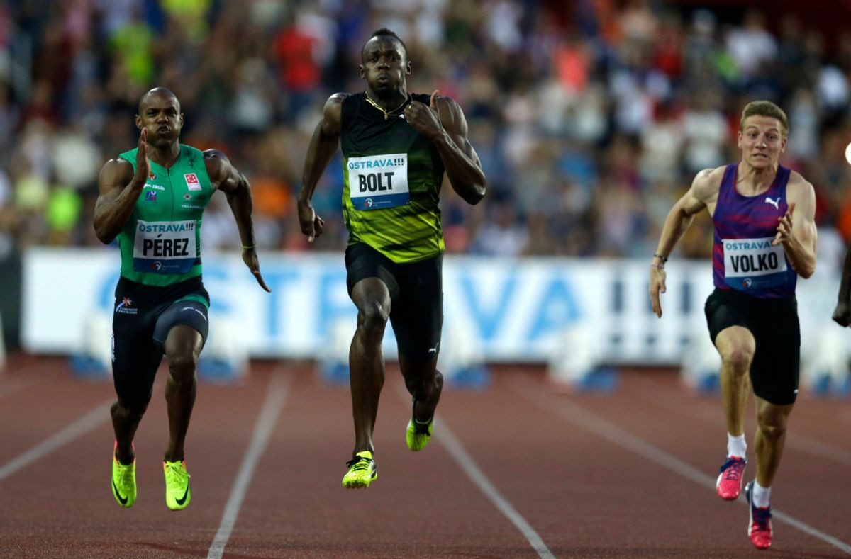 Usain Bolt a Ján Volko