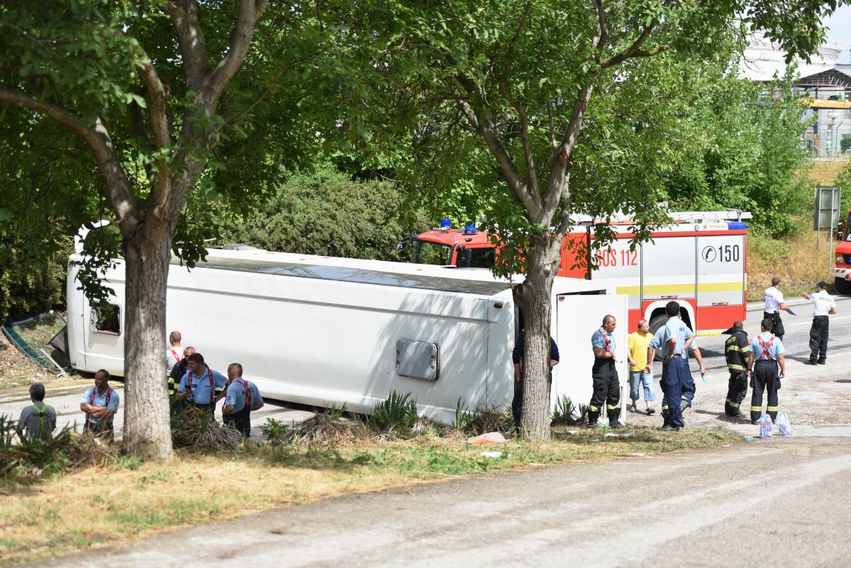 Vážna nehoda autobusu pri Trnave