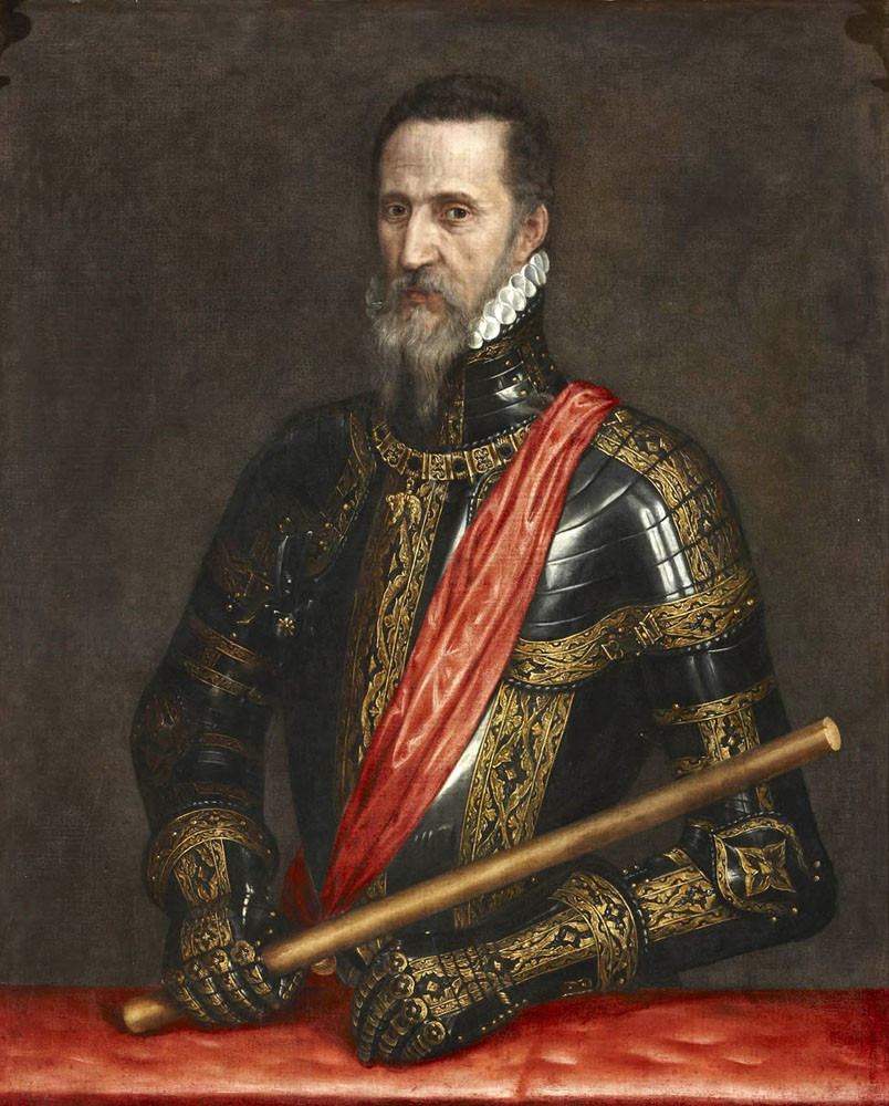 Fernando Álvarez de Toledo, 3. vojvoda z Alby (na portréte Anthonisa Mora z roku 1549, autorstvo diela bolo pôvodne mylne pripisované Tizianovi) bol v 16. storočí najúspešnejším a najskúsenejším generálom nielen v Španielsku, ale aj v Európe.