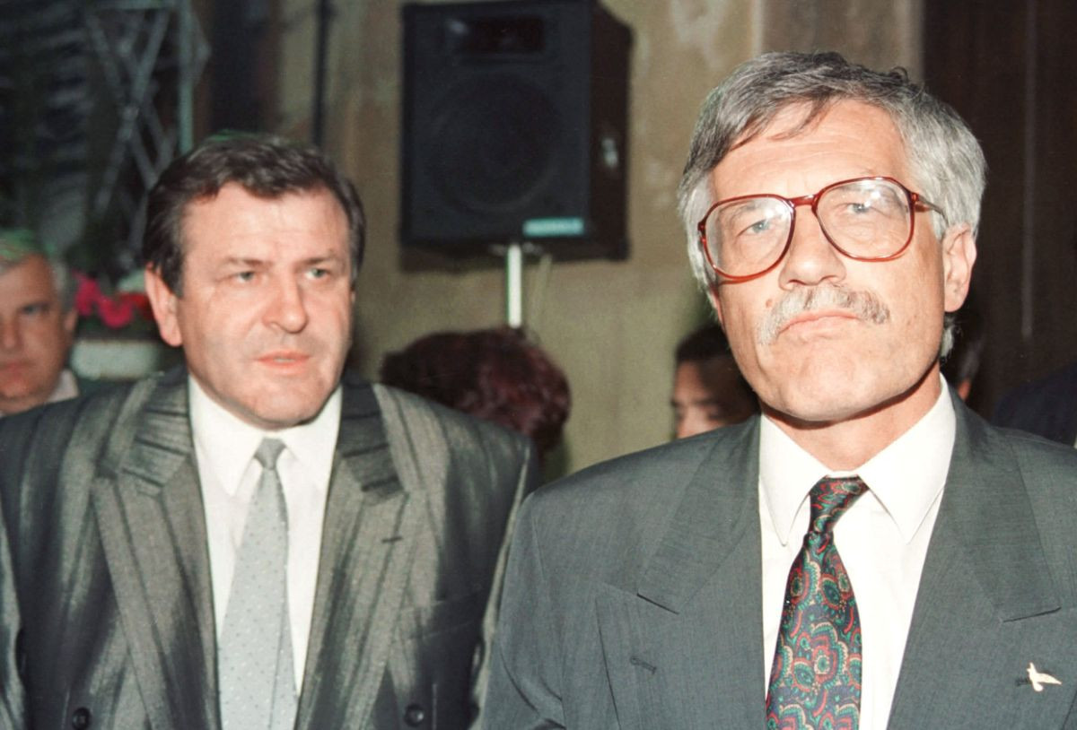 Vladimír Mečiar a Václav Klaus