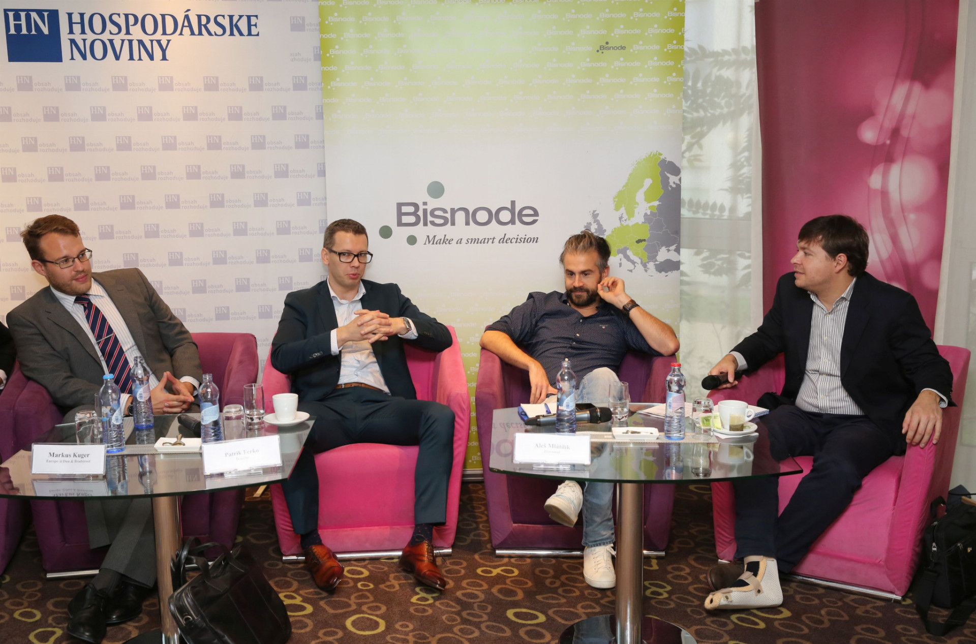 Na konferencii diskutovali sprava Markus Kuger, Patrik Ferko a Aleš Mlátilík. Debatu viedol Ľubomír Kačalka.