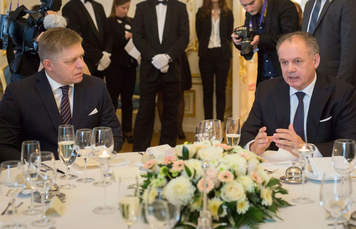 Premiér Robert Fico a prezident Andrej Kiska