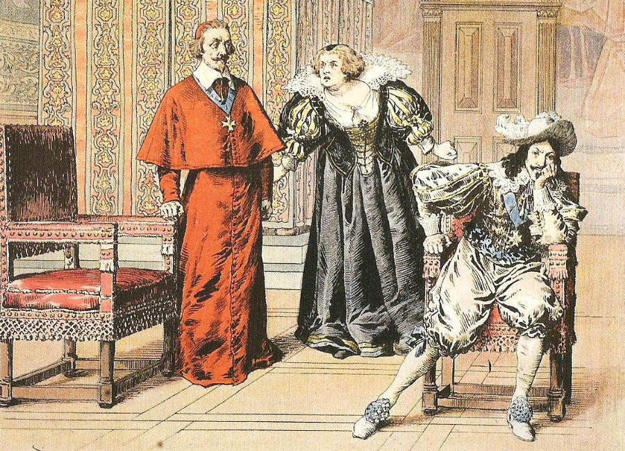 V spore medzi Máriou Medicejskou a kardinálom sa kráľ Ľudovit XIII. rozhodol podržať svojho ministra a matka musela odísť do exilu.