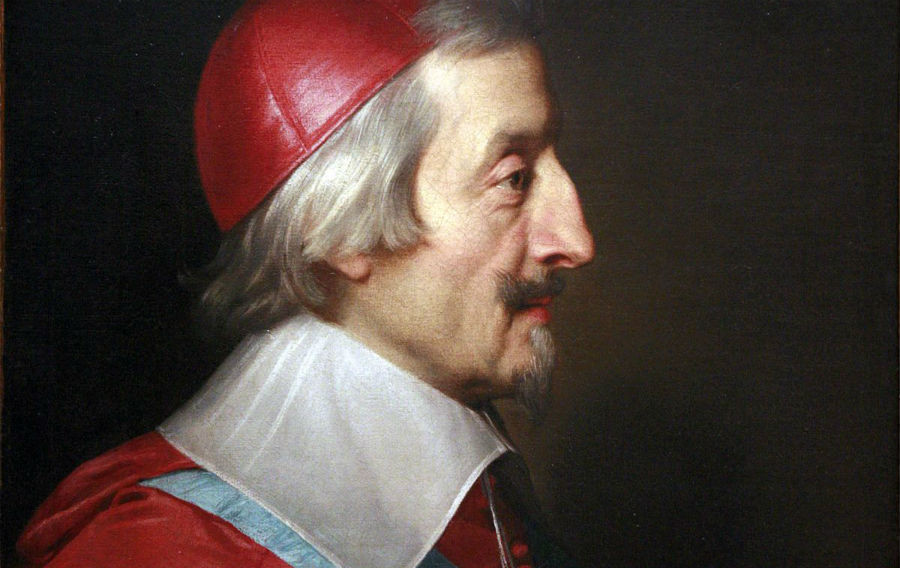 Kardinál Richelieu, celým menom Armand-Jean du Plessis de Richelieu