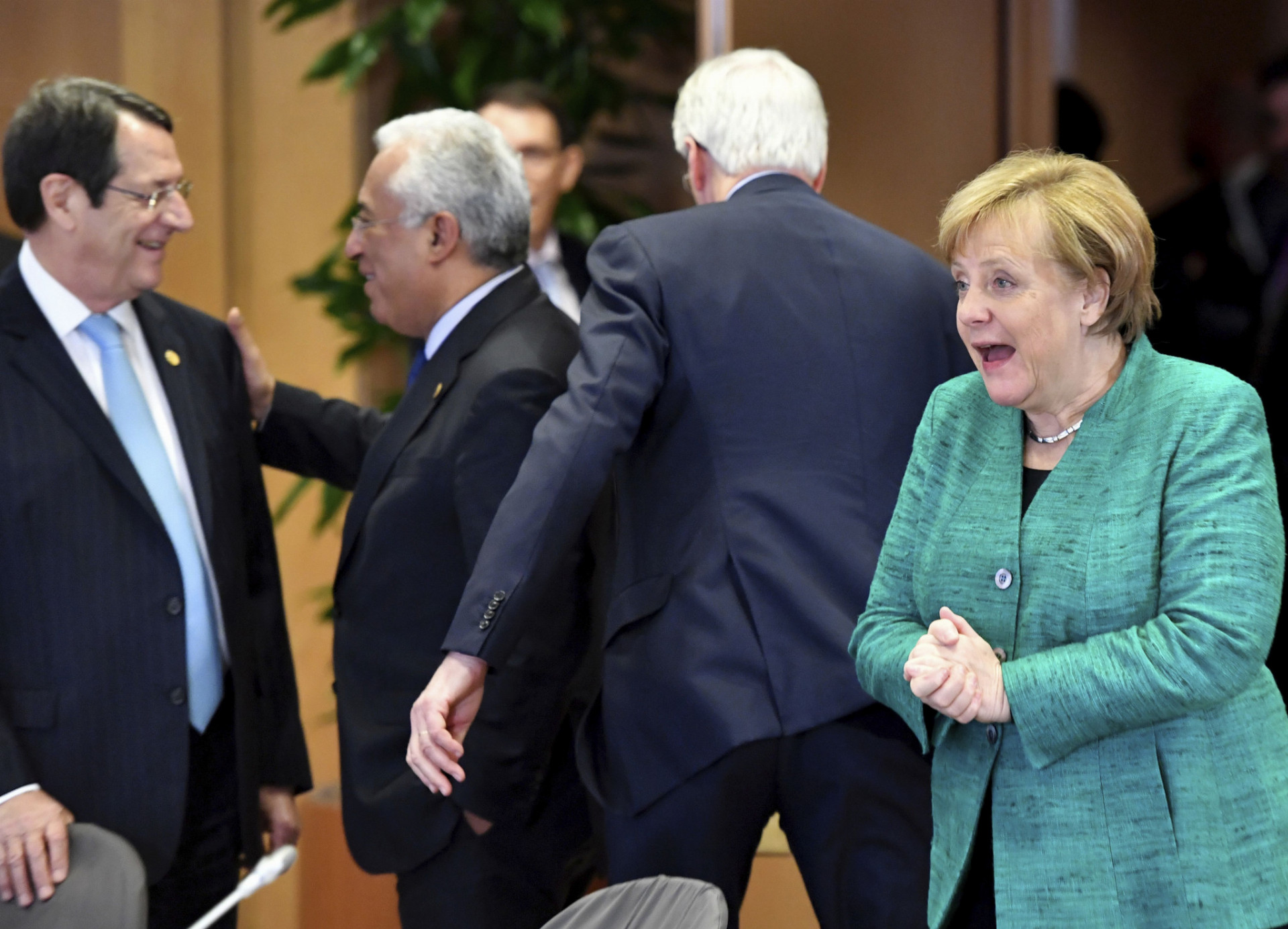 Nemecká kancelárka Angela Merkelová sa teší z dohody.