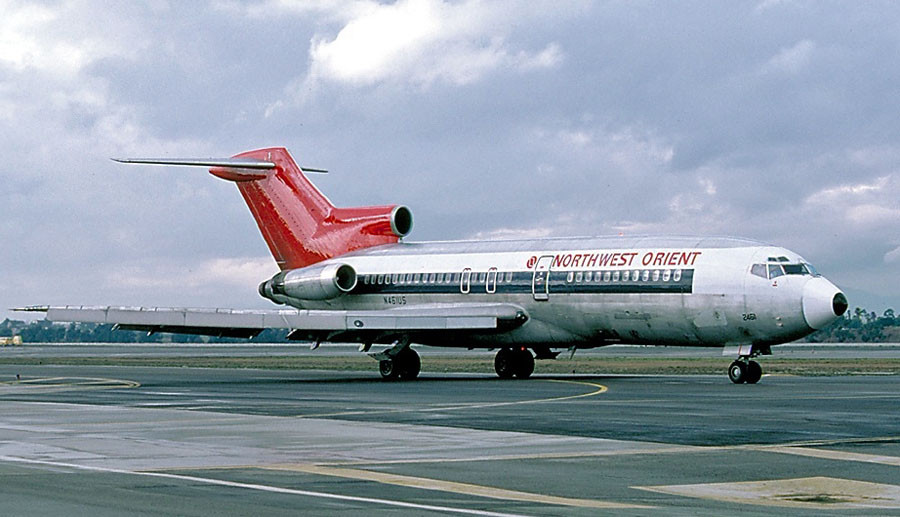 Boeing 727 spoločnosti Northwest Orient Airlines, ktorý v novembri 1971 uniesol neznámy muž.