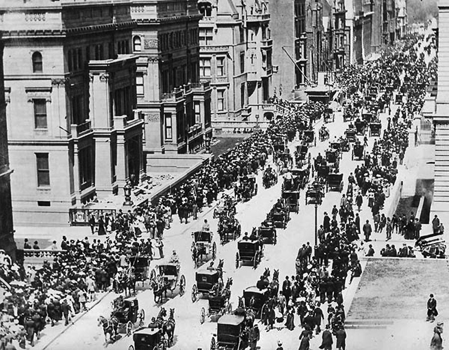 Pohľad na 5. Avenue v roku 1900.