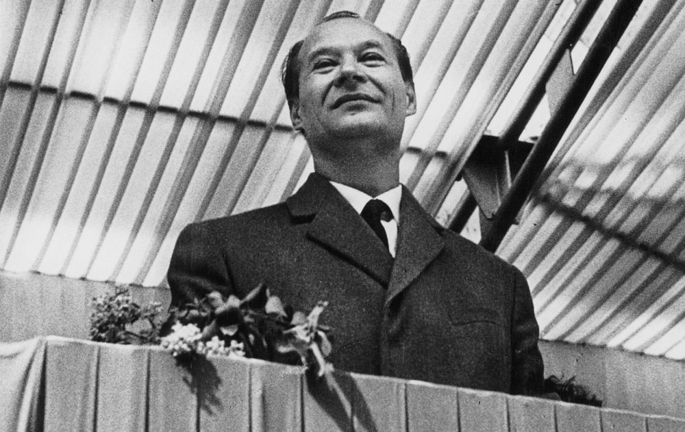 Alexander Dubček ako prvý tajomník komunistickej strany v roku 1968.