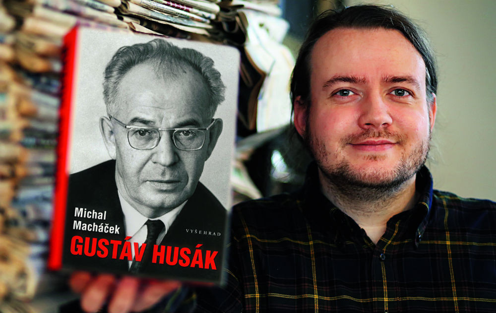 Český historik Michal Macháček, autor biografie Gustáva Husáka.