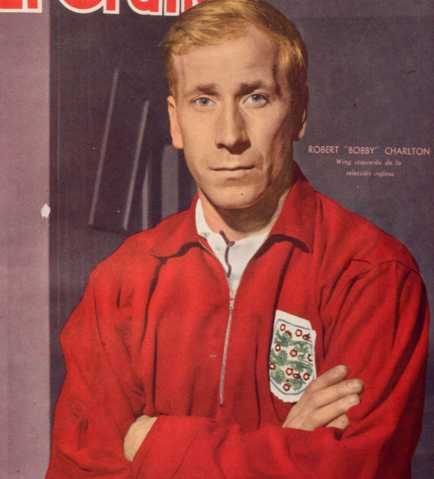 Legendárny anglický futbalista Bobby Charlton.