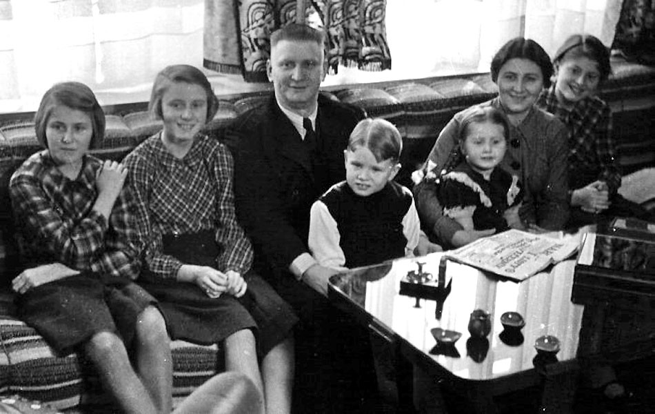 Jan Antonín Baťa s rodinou.