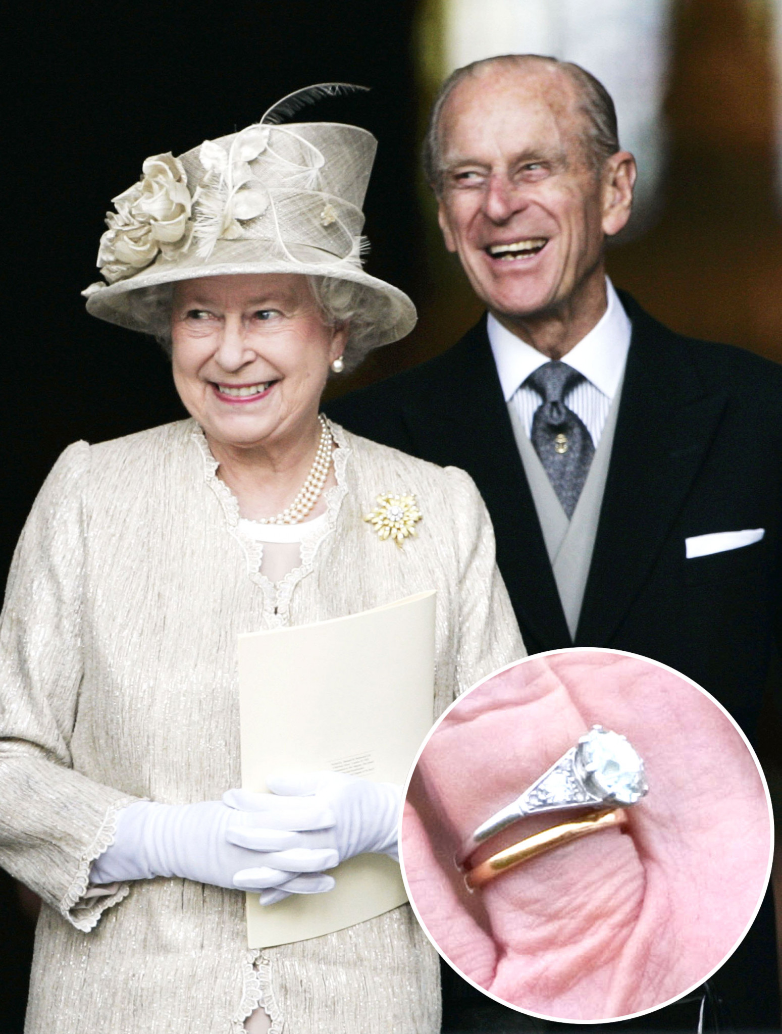 Nedávny dokument televízie BBC o jej veličenstve odhalil prekvapujúce zistenie. Britská panovníčka nemá záľubu v šperkoch a drahých klenotoch. Jediné šperky, pre ktoré má slabosť sú brošne a jej zásnubný prsteň. Dominantu platinového šperku tvorí 3-karátový diamant, okolo ktorého je osadených päť menších diamantov. Zaujímavosťou je, že ho Princ Philip, Vojvoda z Edinburghu navrhol sám a diamanty pochádzajú z koruny jeho matky, Princeznej Alice z Grécka. Odhadovaná hodnota zásnubného prsteňa jej veličenstva by sa podľa odborníkov mohla vyšplhať na 200-tisíc libier (približne 225-tisíc eur). „Číre diamanty v zásnubných prsteňoch sú stále tými najobľúbenejšími aj medzi Slovákmi a Čechmi. Táto klasická kombinácia farieb a kameňov nikdy nevyjde z módy,“ hovorí Alojz Ryšavý, klenotník.