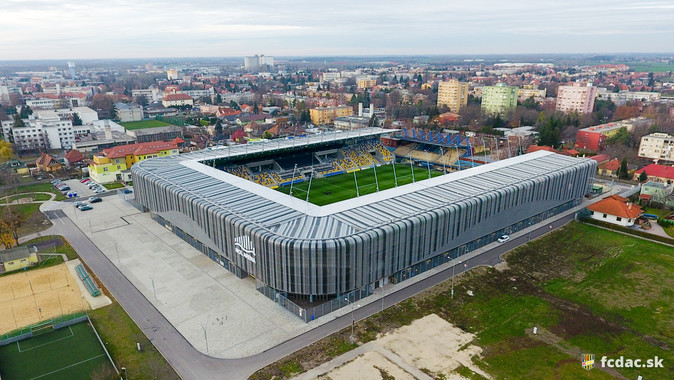 Futbalový štadión FC DAC 04 Dunajská Streda.