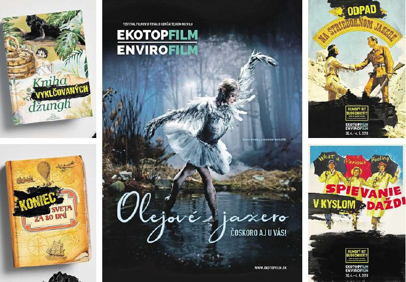 Aj tento rok predstavil Ekotopfilm výraznú kampaň v hlavnej úlohe s tancujúcou labuťou, ktorú zničí zdevastované prostredie. Súčasťou kampane sú aj filmy a knihy, kotré
majú zmenené názvy.