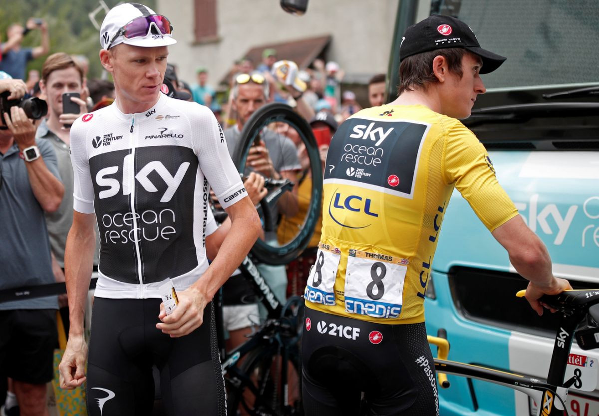 Chris Froome a Geraint Thomas
