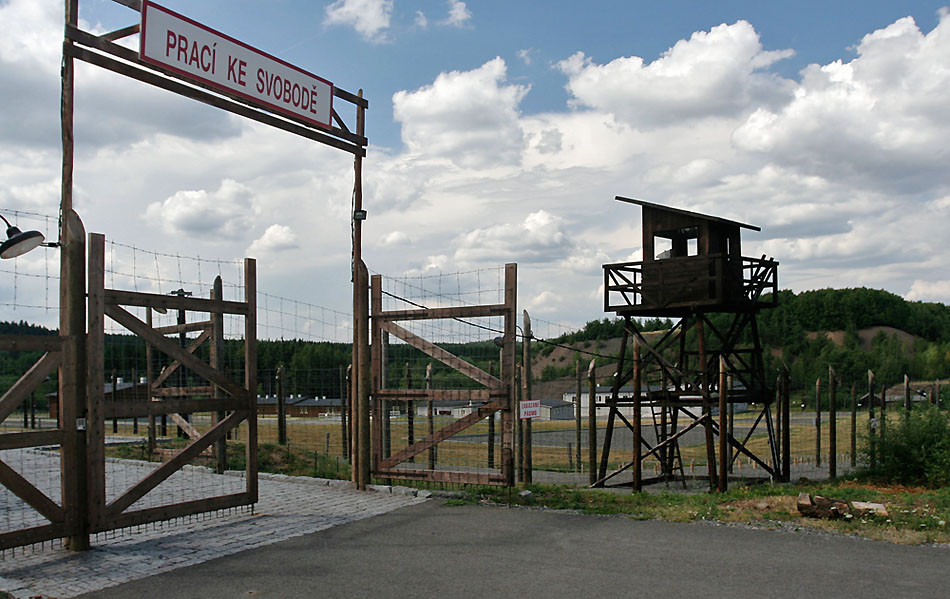 Bývalý komunistický tábor nútených prác Vojna neďaleko Příbramu.