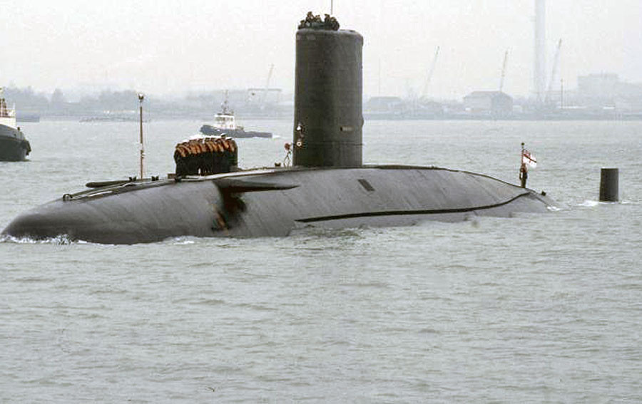 Britská ponorka HMS Conqueror