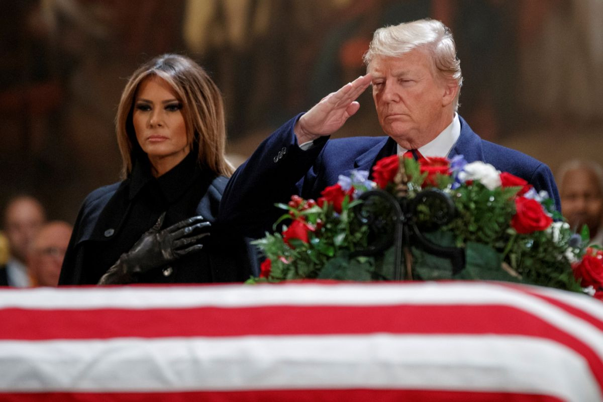 Prezident USA Donald Trump s manželkou Melaniou