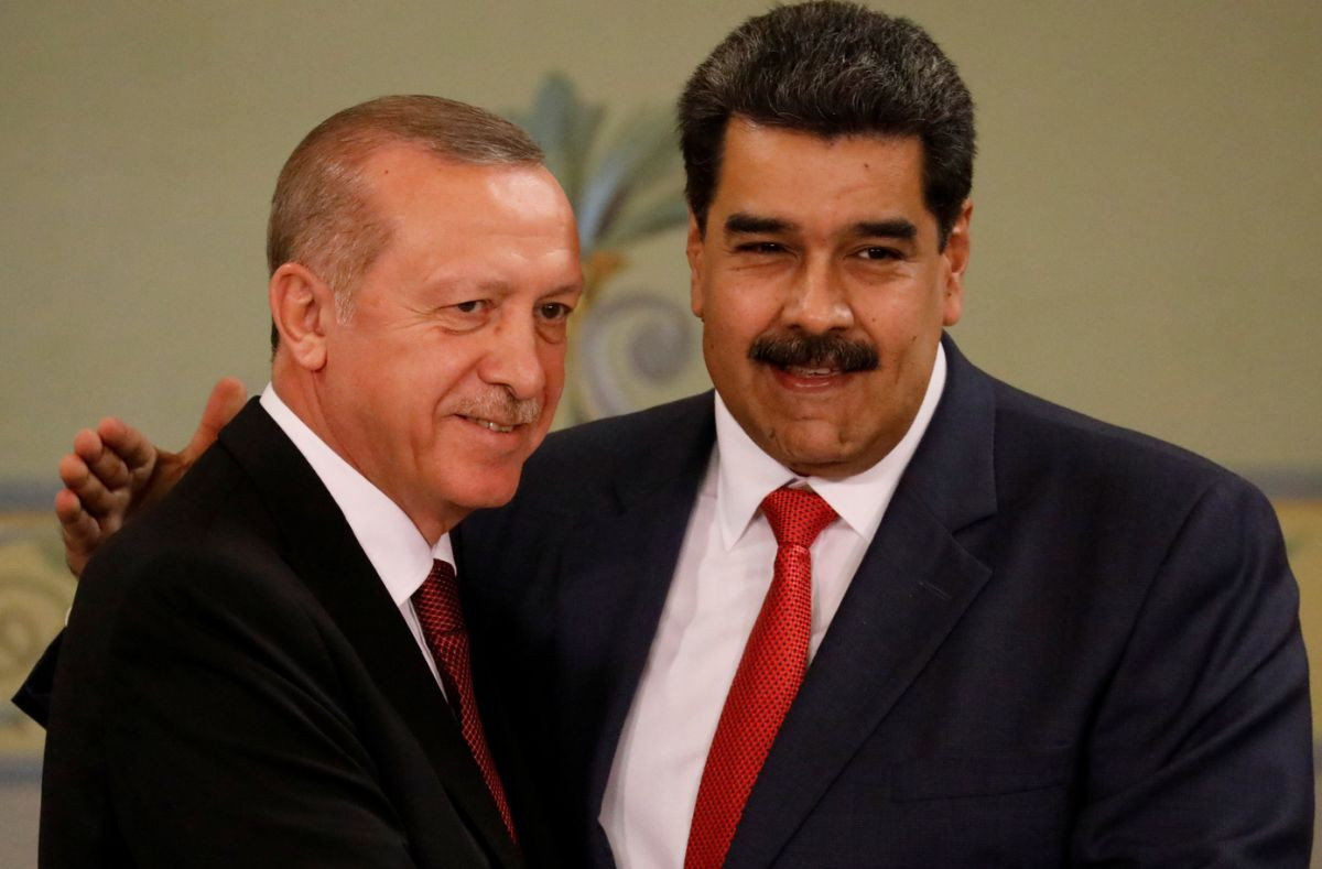 Recep Tayyip Erdogan a Nicolas Maduro