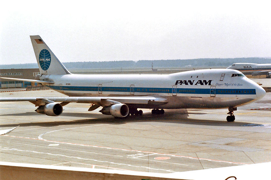 Archívna snímka Boeingu 747 spoločnosti PanAm, ktorý vybuchol 21. decembra 1988 nad škótskym mestom Lockerbie.