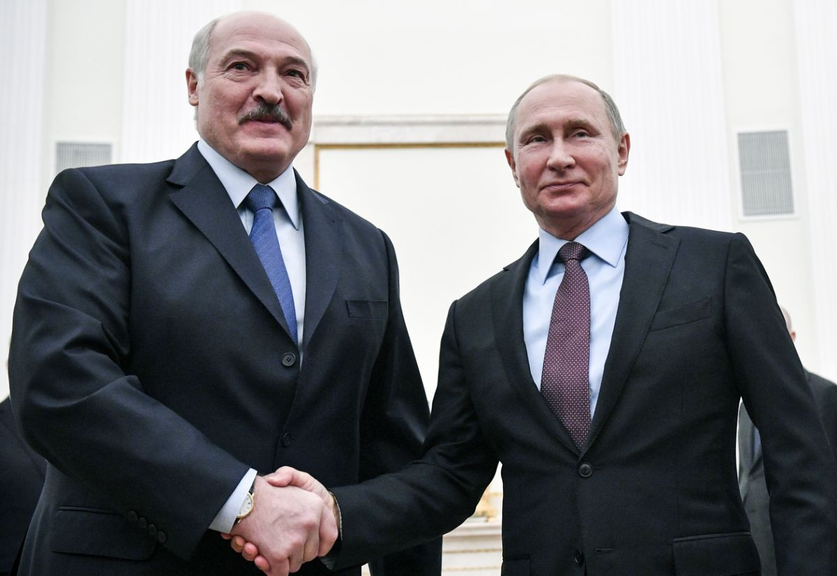 Vladimir Putin a Aleksandr Lukašenko