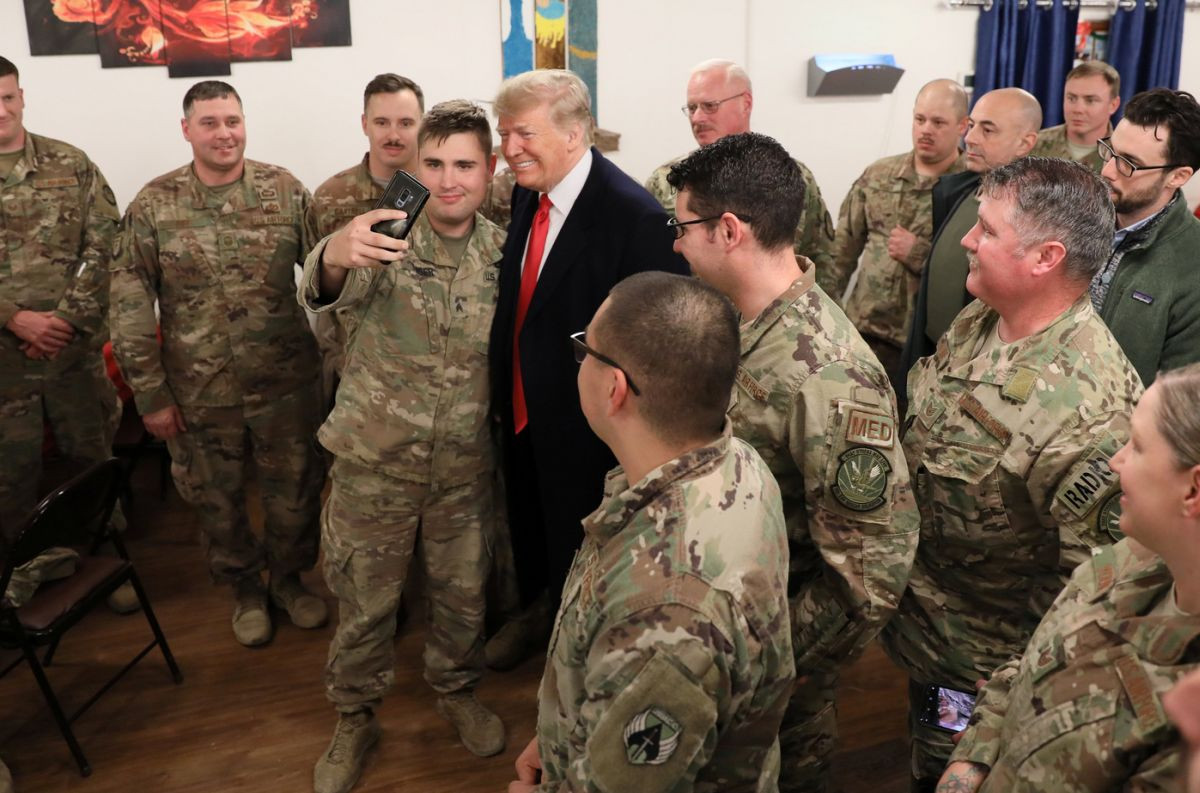 Donald Trump s vojakmi v Iraku