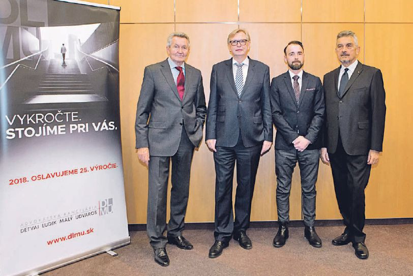 Partnermi DLMU sú dnes (zľava) Štefan Detvai, Zoltán Ludik, Jakub Malý a Ladislav Udvaros.