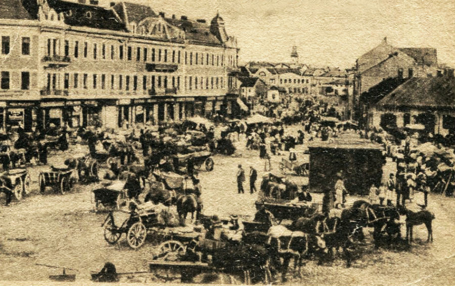 Centrum Užhorodu v roku 1924.