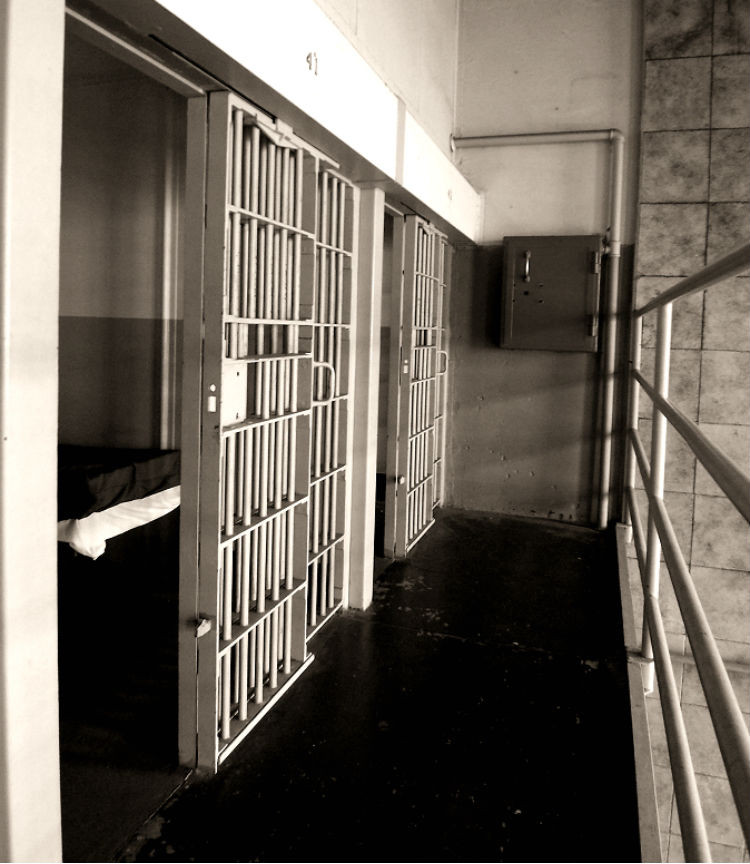 Stroudova cela v bloku D väznice Alcatraz.