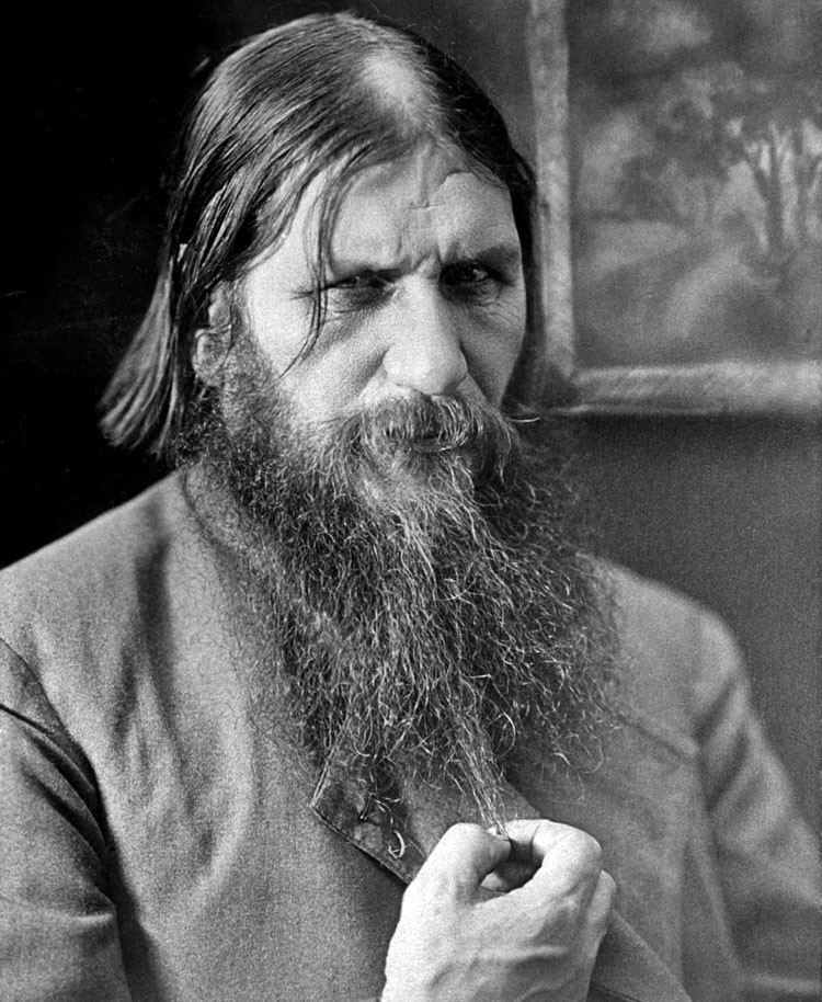 Grigorij Rasputin na fotografii z roku 1916.