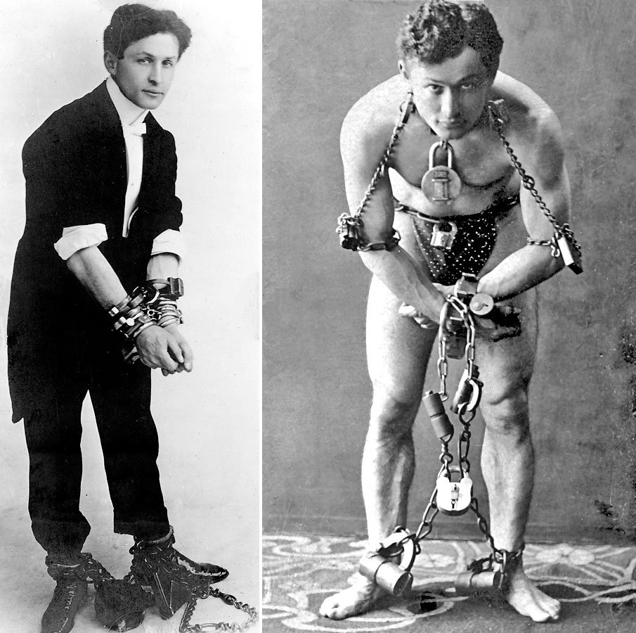 Harry Houdini sa preslávil tým, že dokázal uniknúť z každého zajatia.