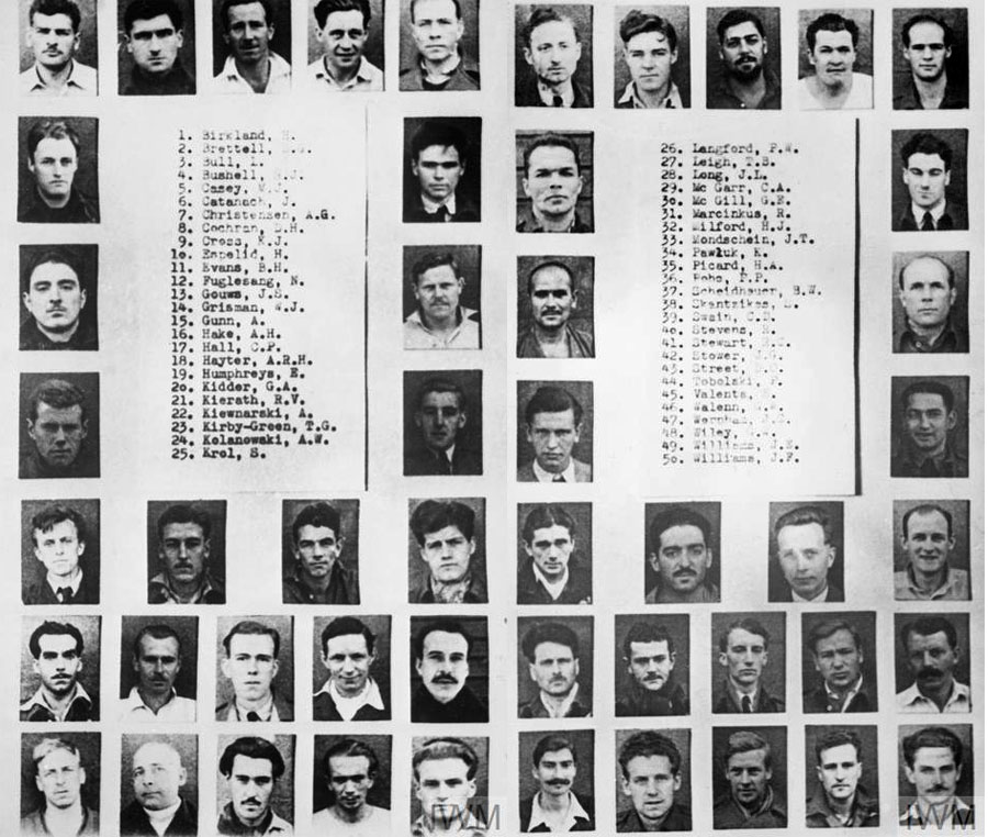 Päťdesiati spojeneckí letci, ktorých nacisti zavraždili po neúspešnom úteku zo zajateckého tábora v marci 1944.
