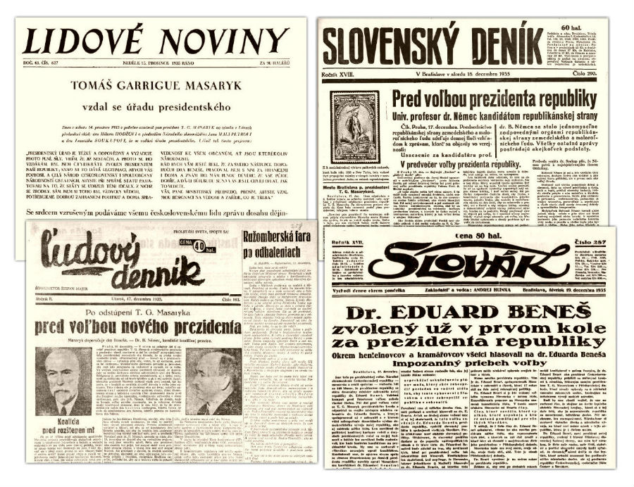 Výmena na Pražskom hrade bola v decembri 1935 mediálnou udalosťou číslo jeden.
