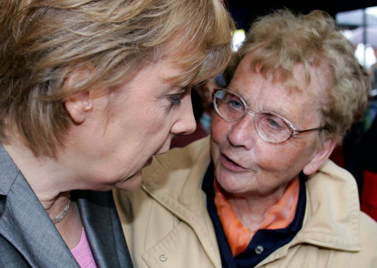 Angela Merkelová a Herlind Kasnerová