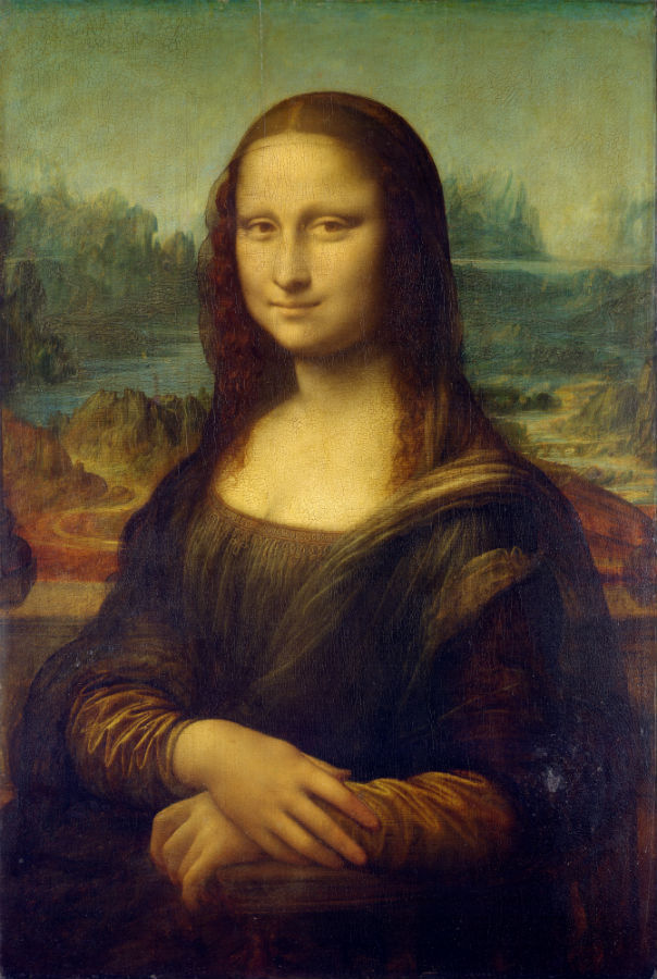 Najslávnejší Leonardov obraz Mona Lisa.