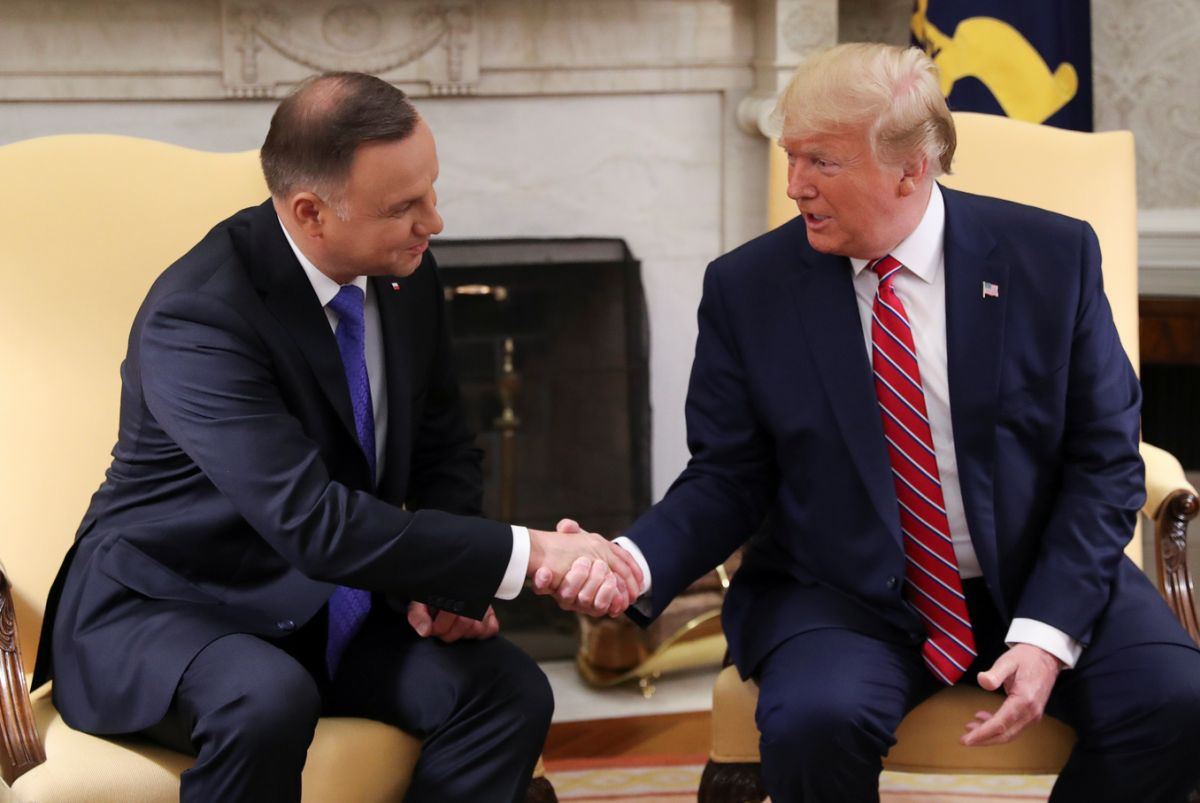 Donald Trump a Andrzej Duda