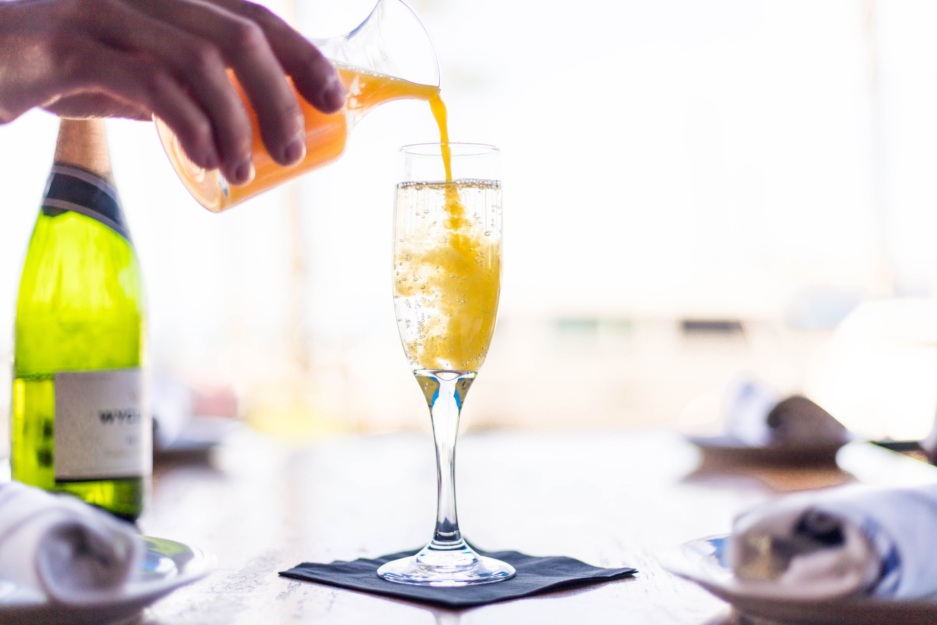 Mimosa drink 