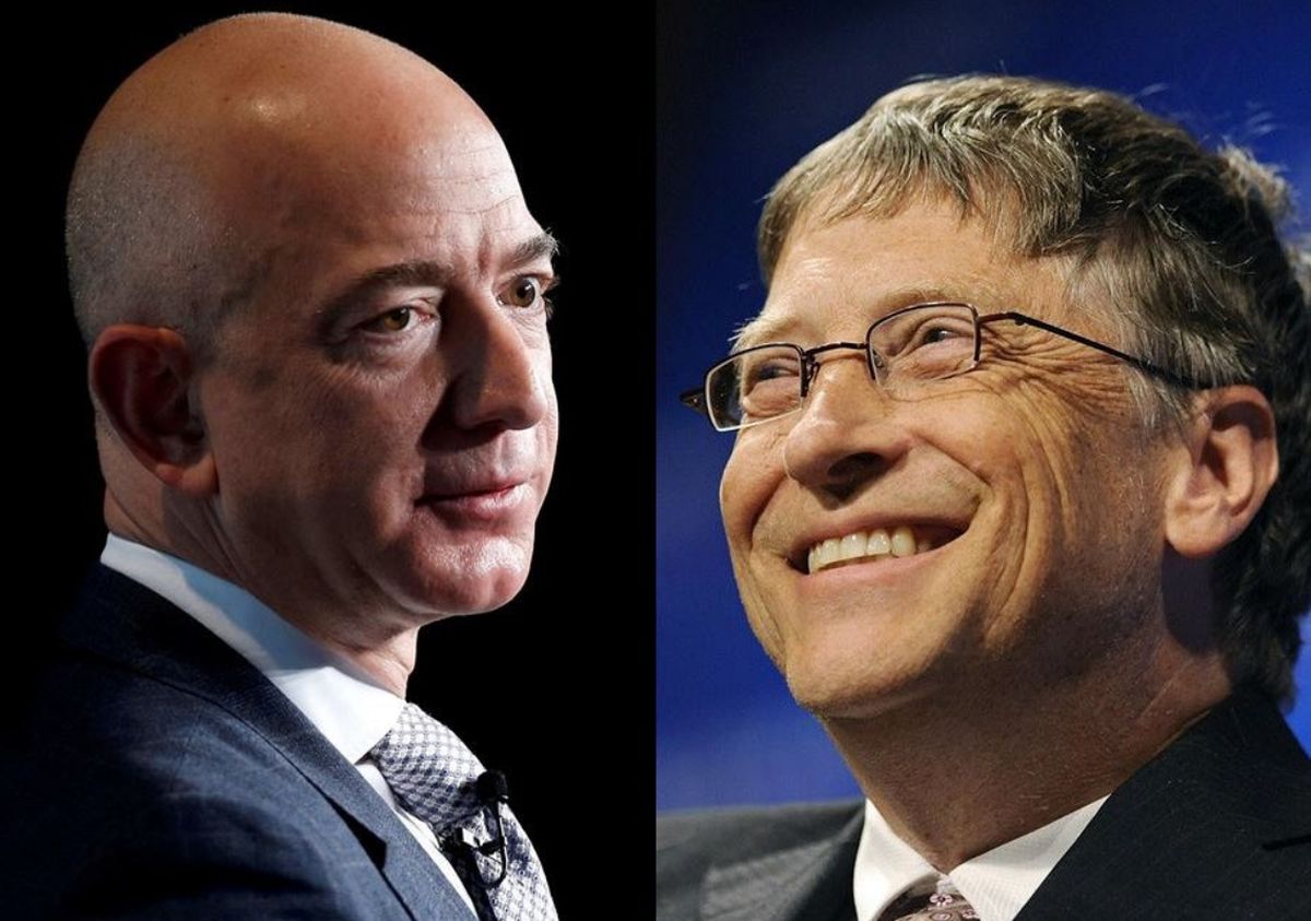 Jeff Bezos a Bill Gates