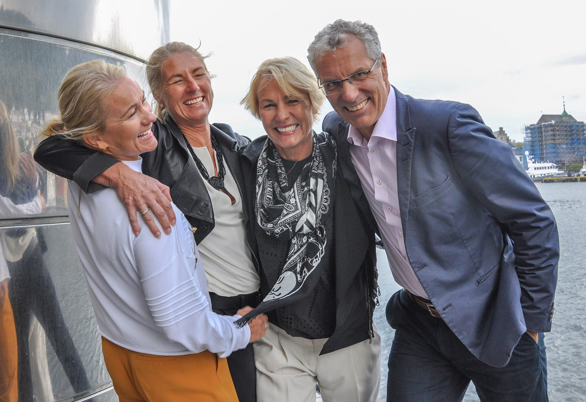 Per Grieg a jeho tri sestry (zľava) Elna-Kathrine, Camilla a Elisabeth Griegové sú lídrami nórskej podnikateľskej skupiny Grieg Group.