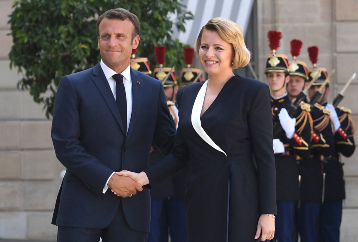 Emmanuel Macron a Zuzana Čaputová