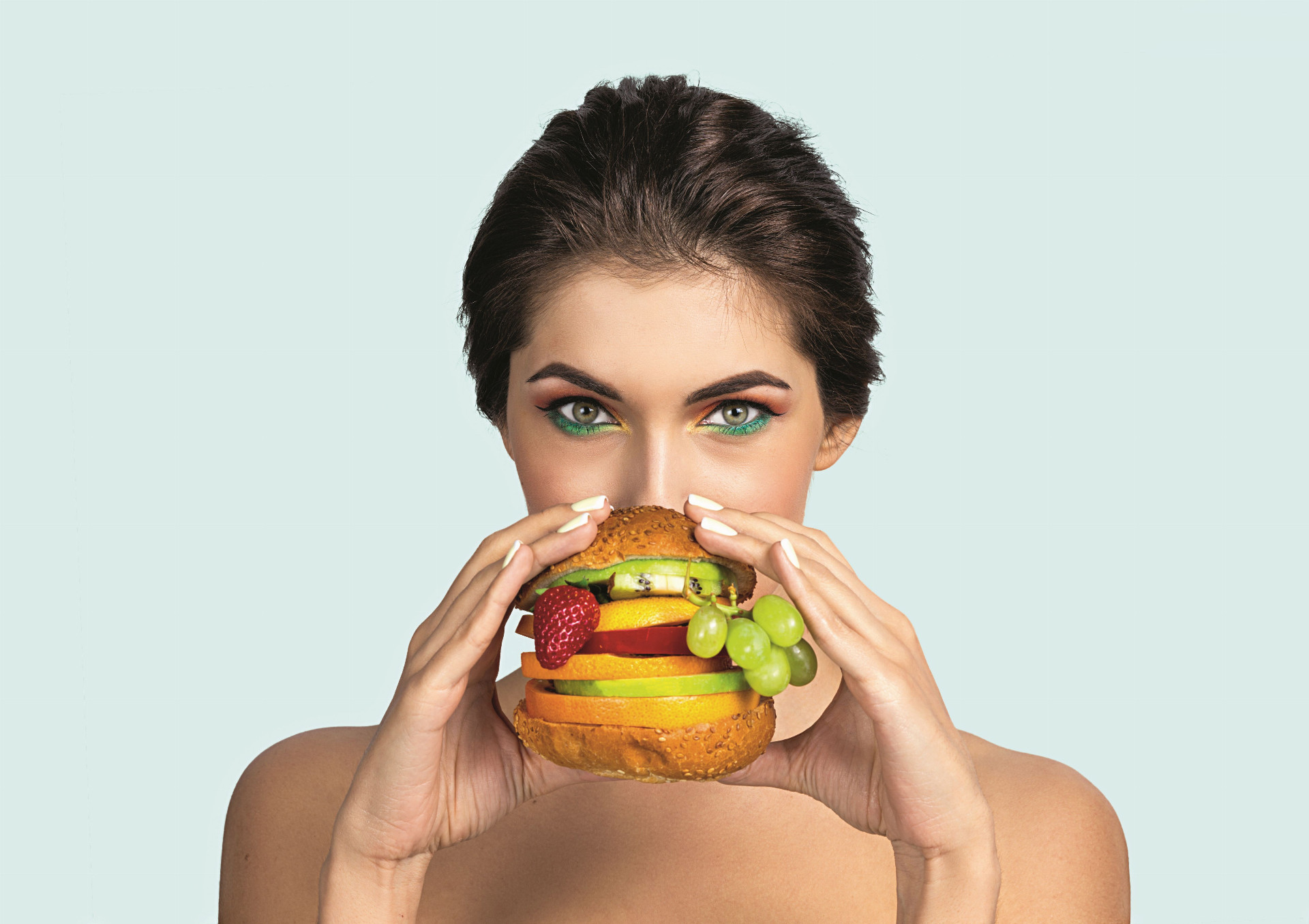 vegan, hamburger