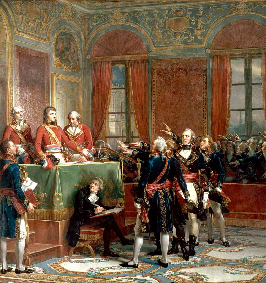 Po prevrate v novembri 1799 (známom ako prevrat 18. brumaira) sa Napoleon postavil na čelo Francúzska ako prvý konzul.