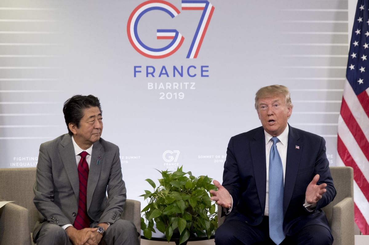 Shinzo Abe a Donald Trump