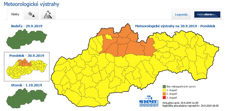 Meteorologické výstrahy
