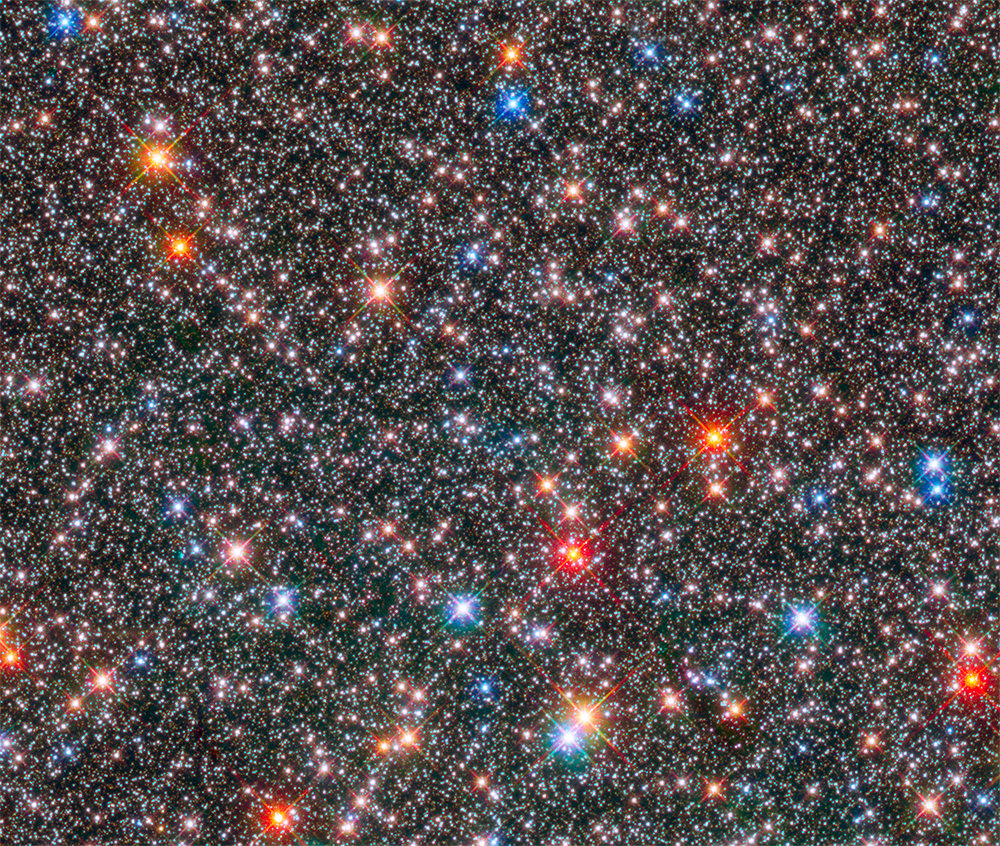 Tento obrázok Hubbleovho vesmírneho teleskopu zachytáva srdce našej galaxie. 