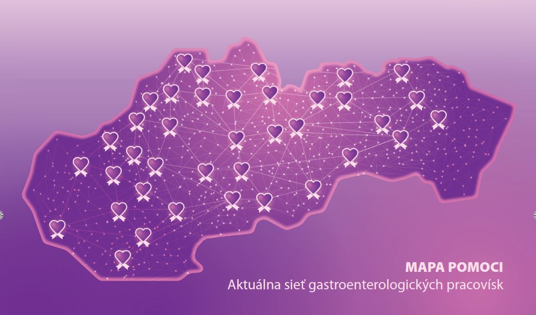MAPa gastroenterologických center 