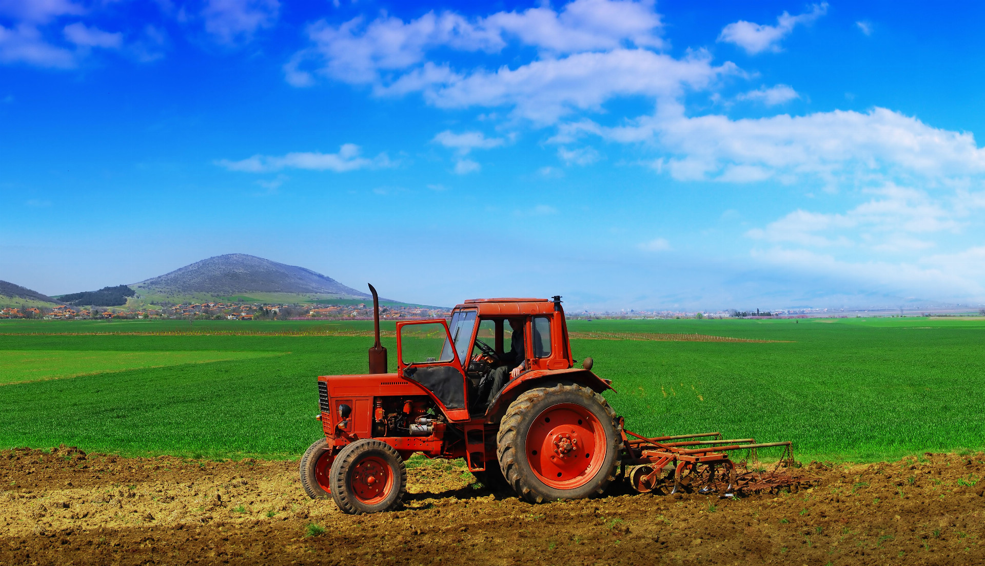 traktor, vidiek, agrosektor