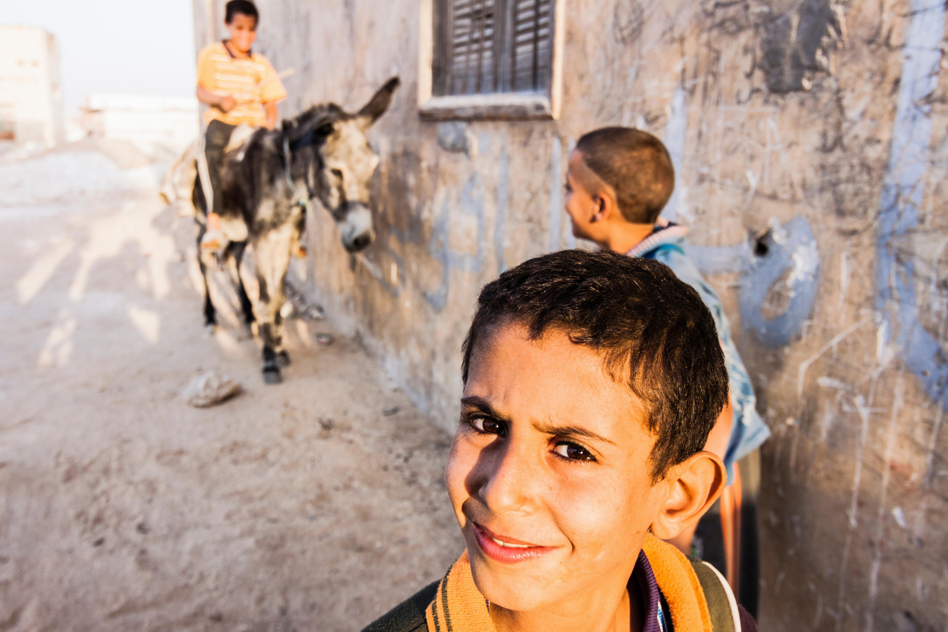 Coptic children in Minya, Egypt. Credit: Luis Dafos / Alamy